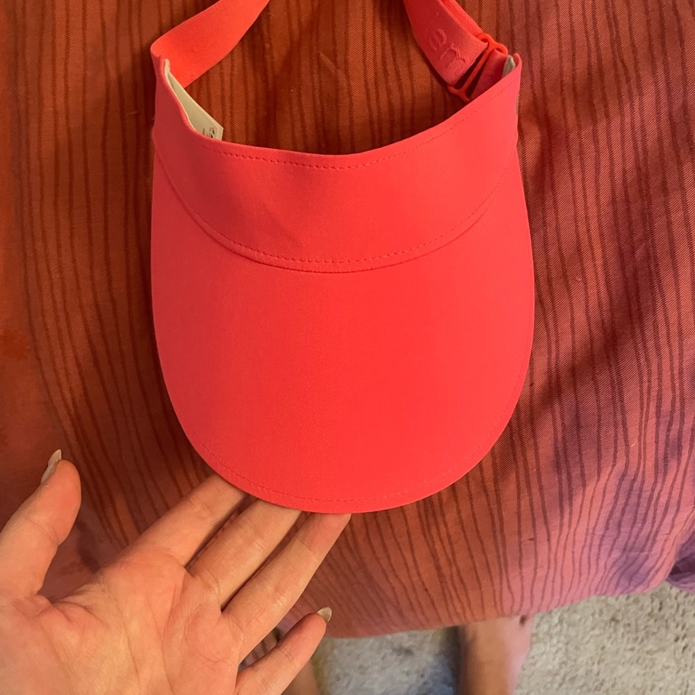 hot pink Lululemon Visor Cap